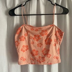 Floral Print Crop Top